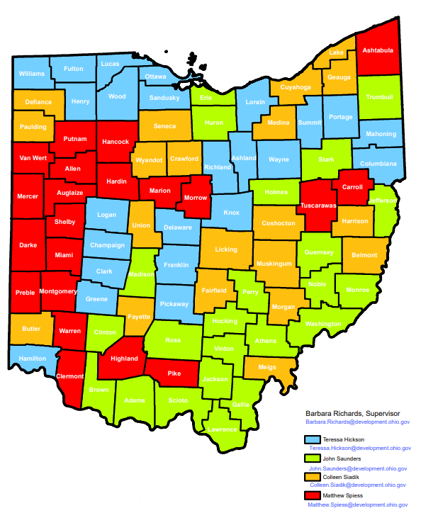 Service Area Map Home Relief Grant Program